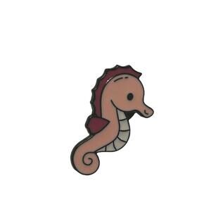 Cute Seahorse Enamel Pin - Adorable Ocean Accessory